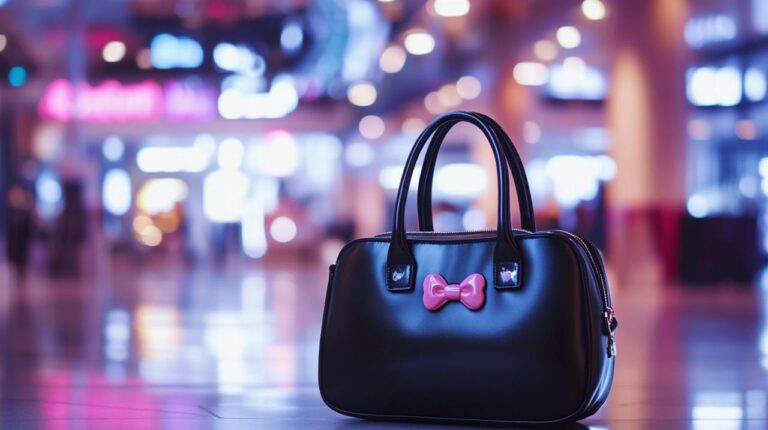 Bolso de mano Hello Kitty simple negro: El accesorio retro de los 90s que vuelve con estilo